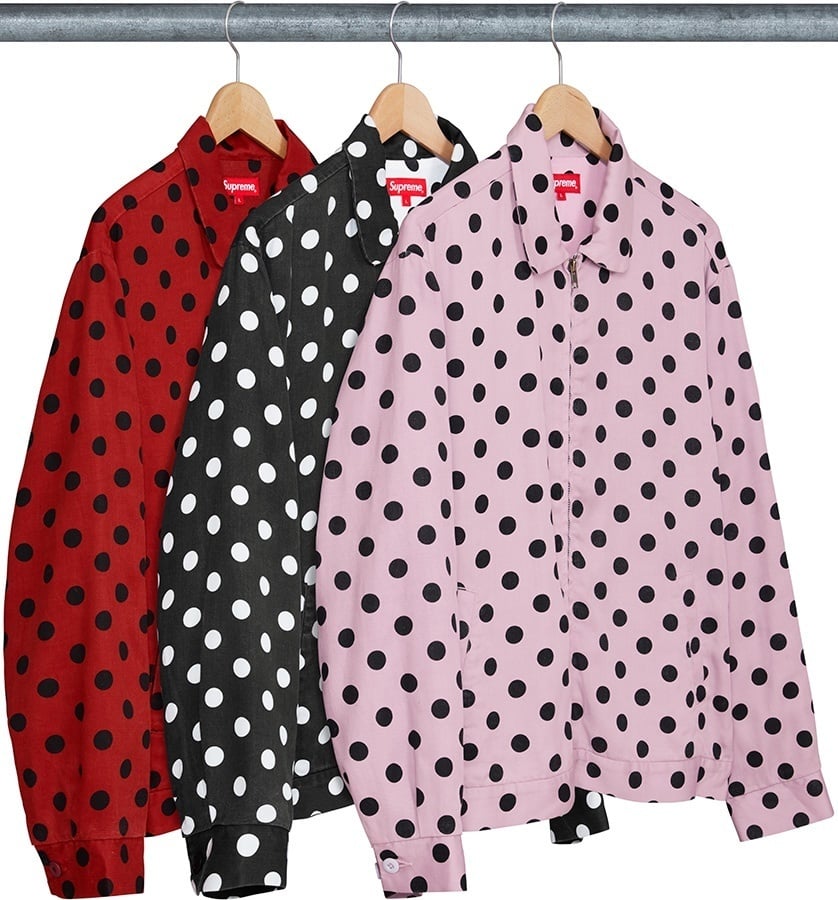 Polka Dots Rayon Work Jacket